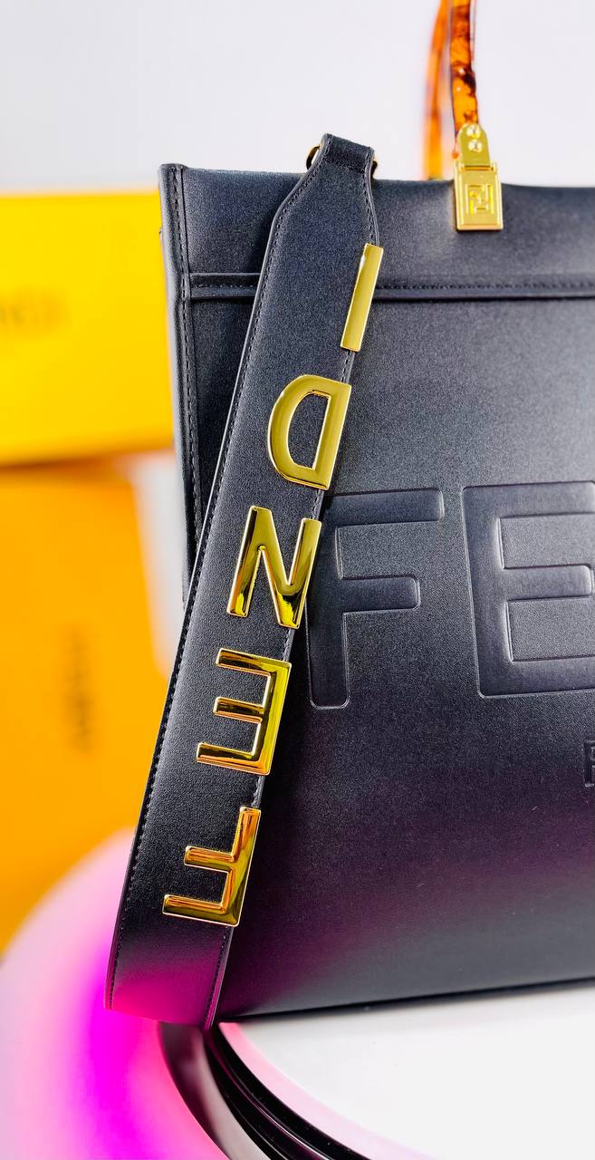 Fendi Roma Logo Tote Bag