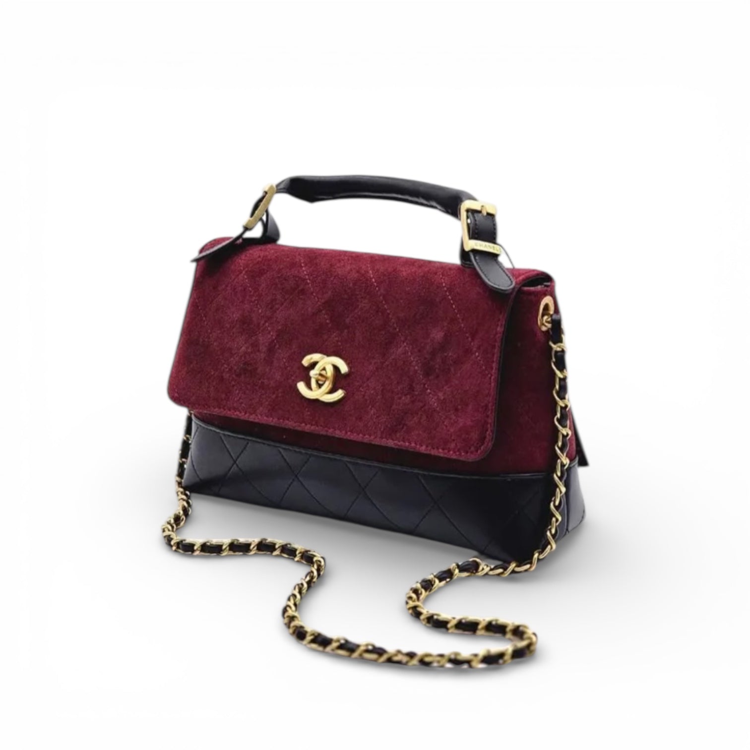 Chanel Coco Handle Flap Bag – Suede & Leather