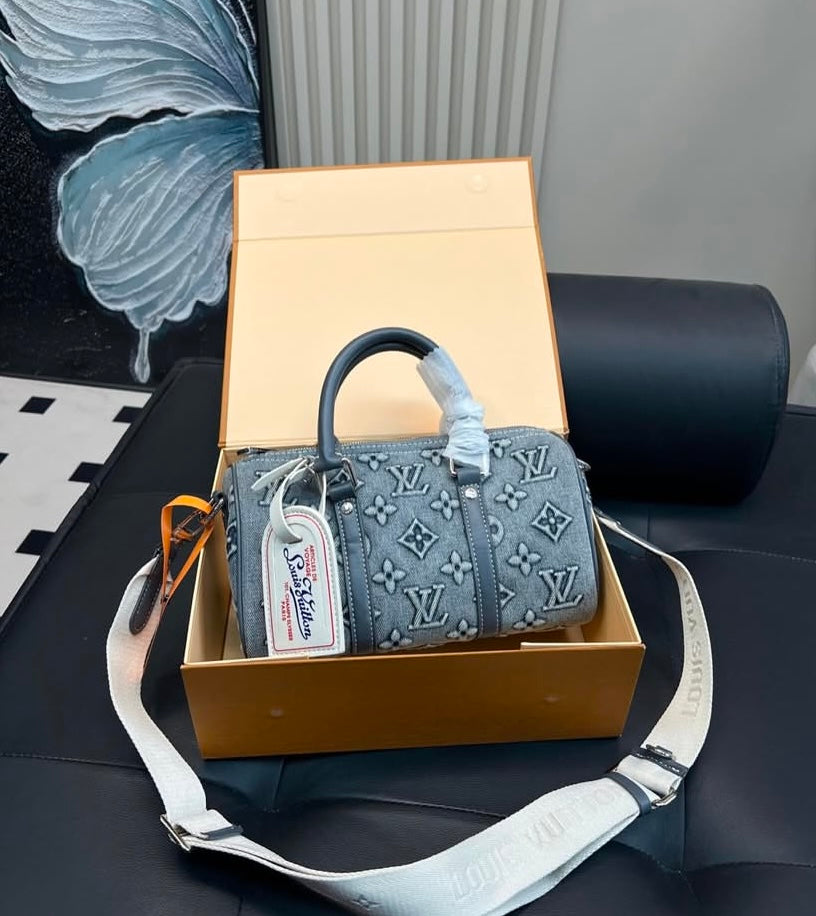 Louis Vuitton Speedy Bandoulière Denim 25