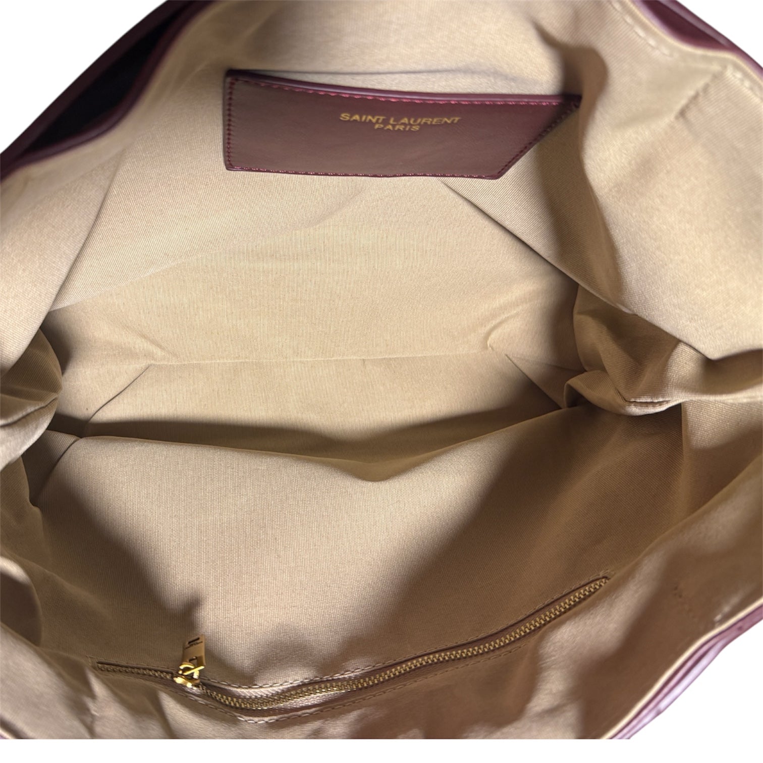 Saint Laurent Loulou Large Chain Tote Smooth Leather with Pouch