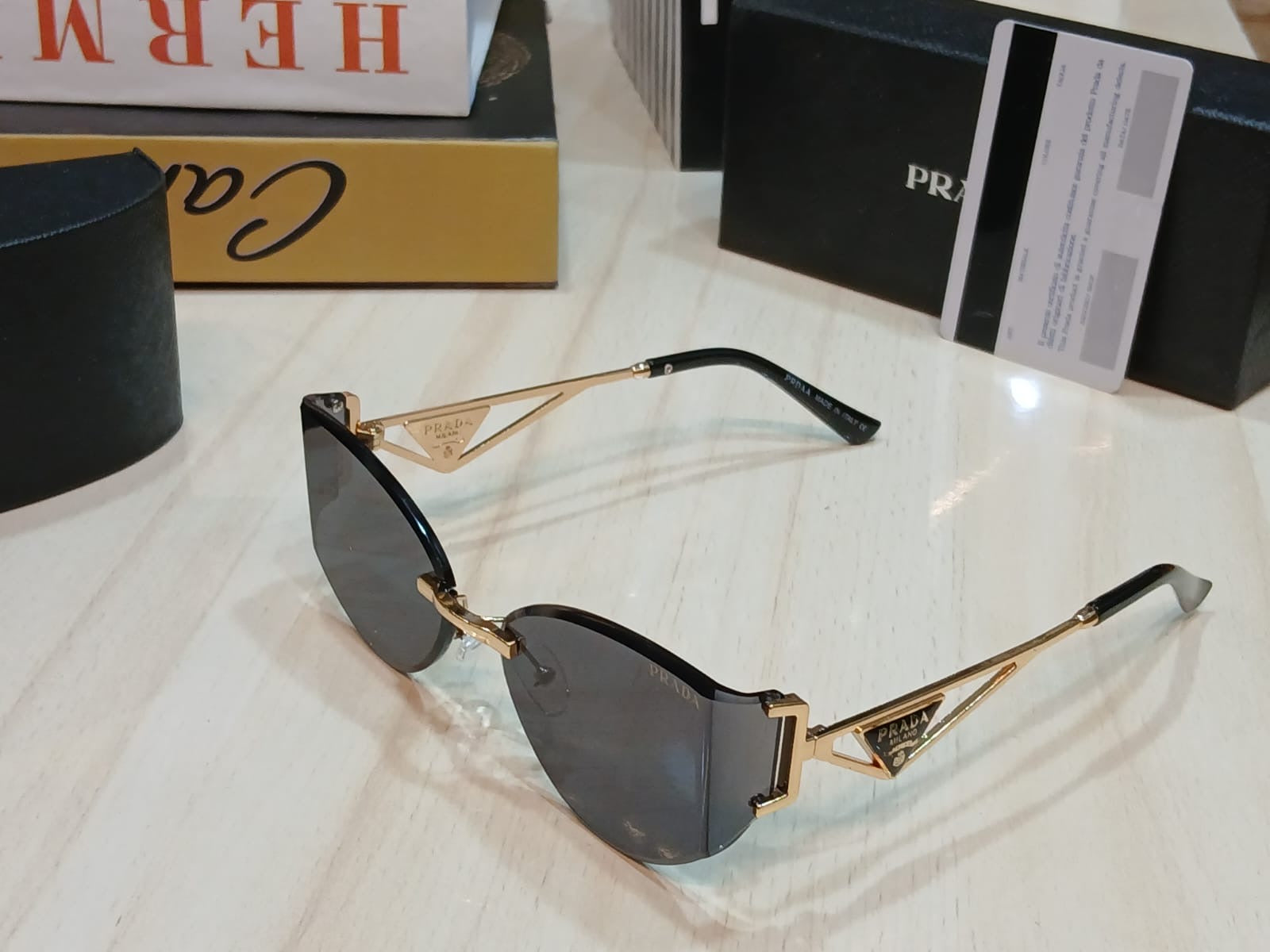 Prada Geometric Sunglasses