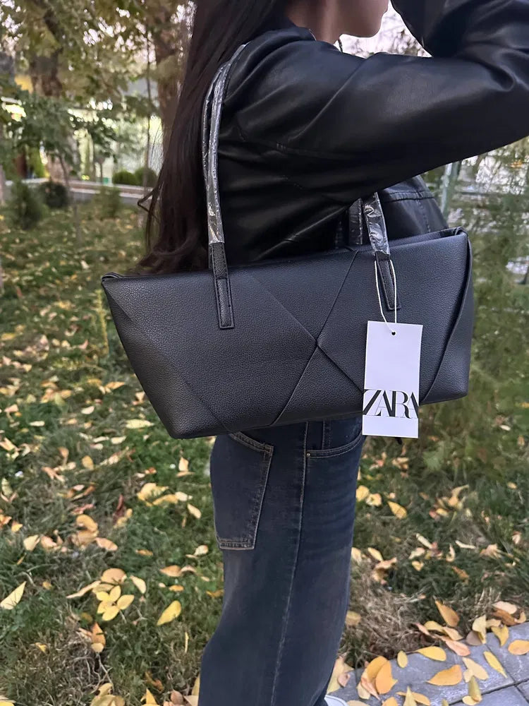 Zara Geometric Tote Bag