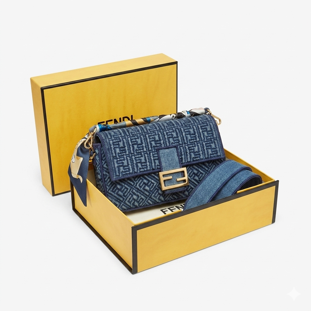 Fendi Denim Baguette
