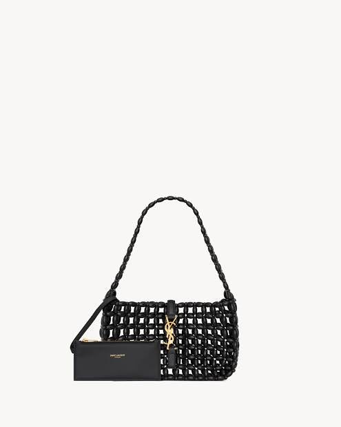 Saint Laurent Le 5 à 7 Beaded Shoulder Bag