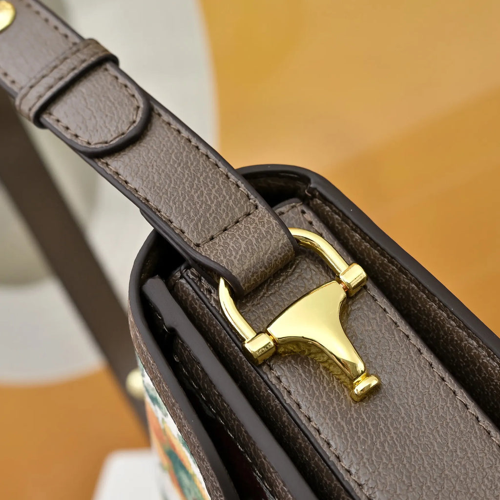 Gucci Horsebit 1955 Floral Shoulder Bag
