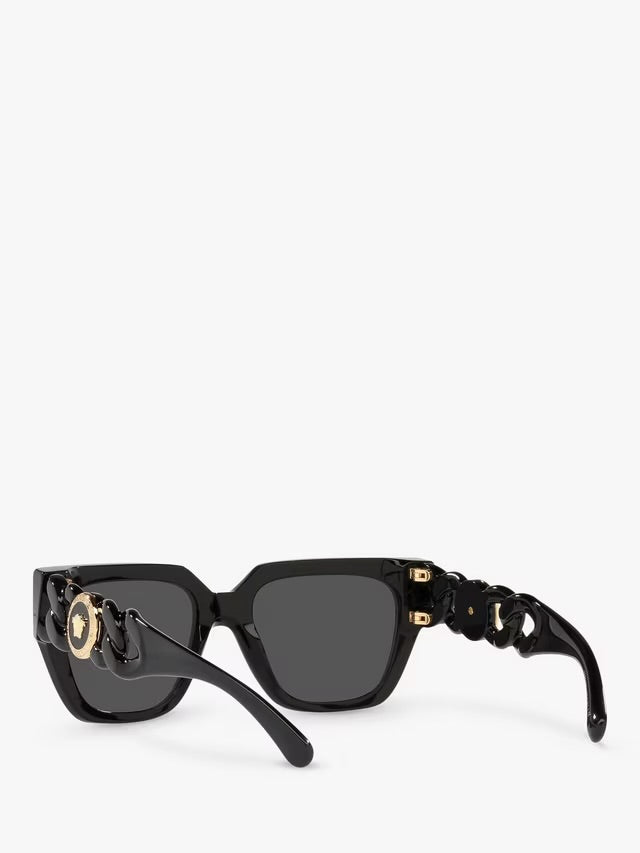 Versace Medusa Chain Square Sunglasses
