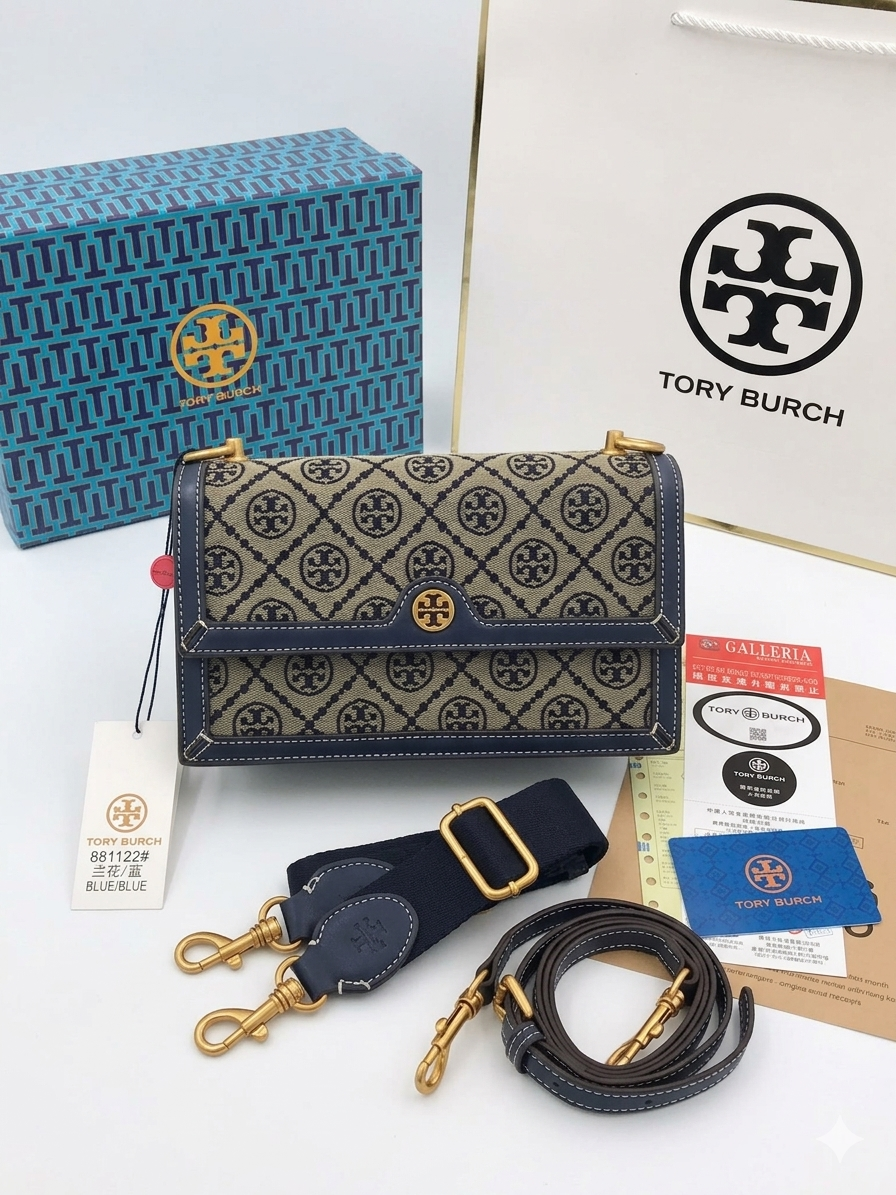 Tory Burch T Monogram Jacquard Crossbody Bag