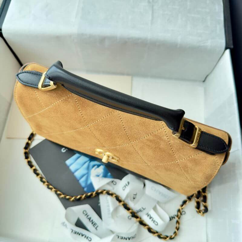 Chanel Coco Handle Flap Bag – Suede & Leather