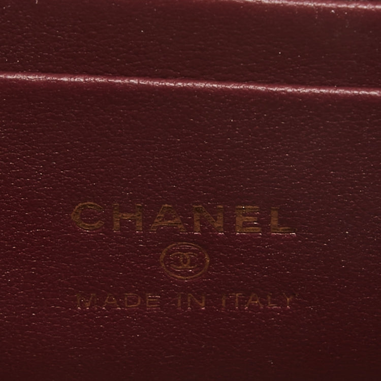 Chanel Black Calfskin Chain Vanity Bag