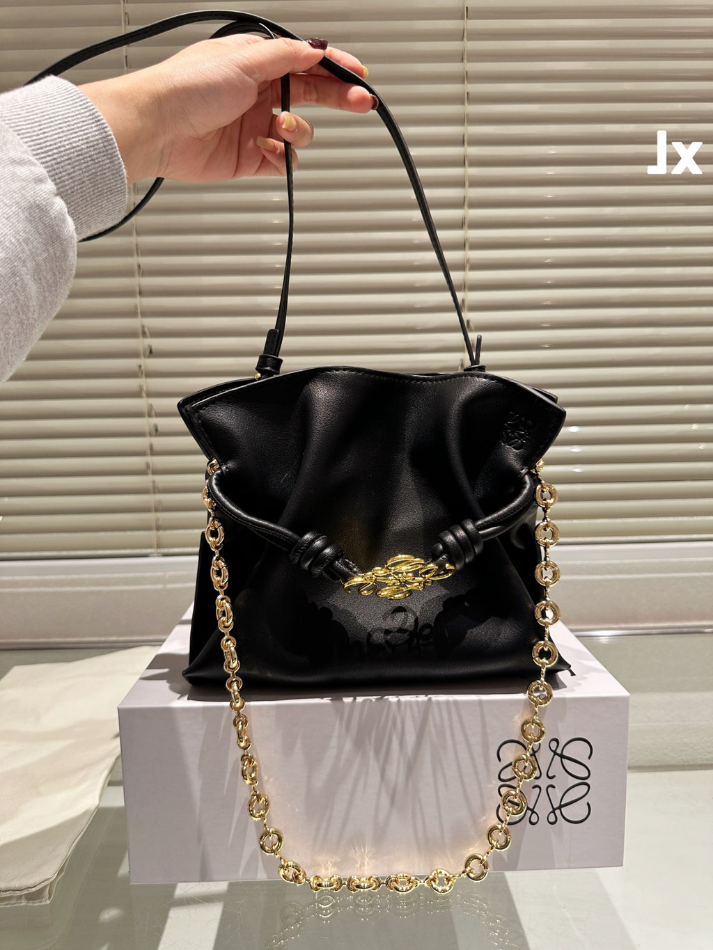 Loewe Anagram Chain Bucket Bag