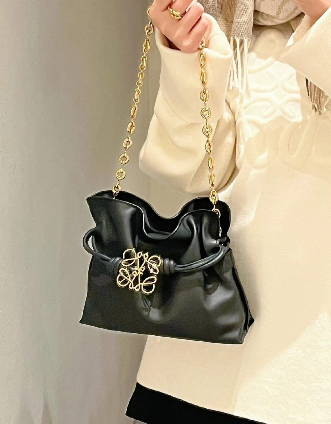 Loewe Anagram Chain Bucket Bag