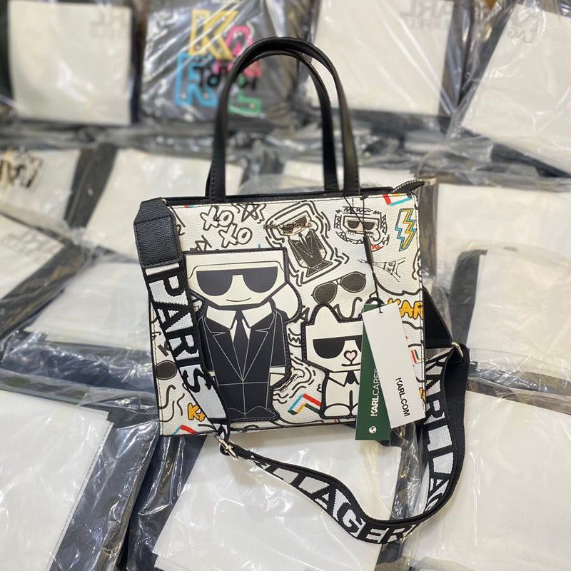 Karl Lagerfeld Canvas Tote Bag