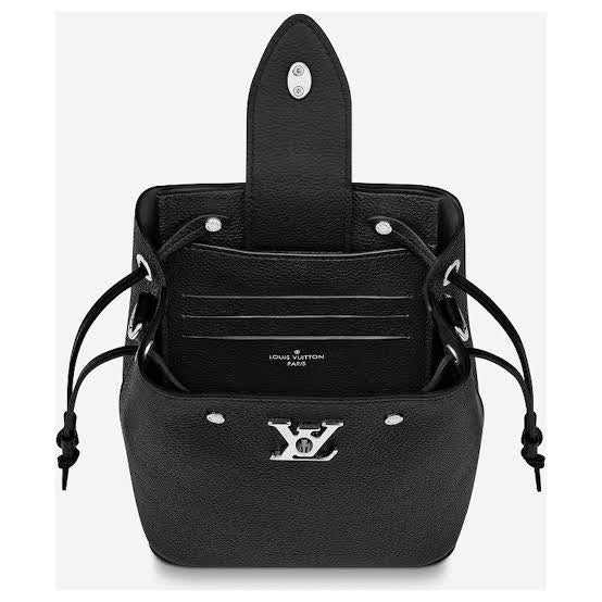 Louis Vuitton Calfskin Nano Lockme Bucket Bag