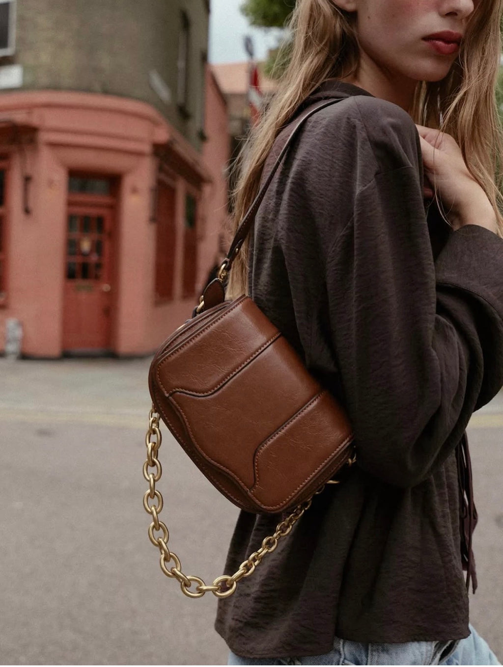 Zara Chain Flap Shoulder Bag