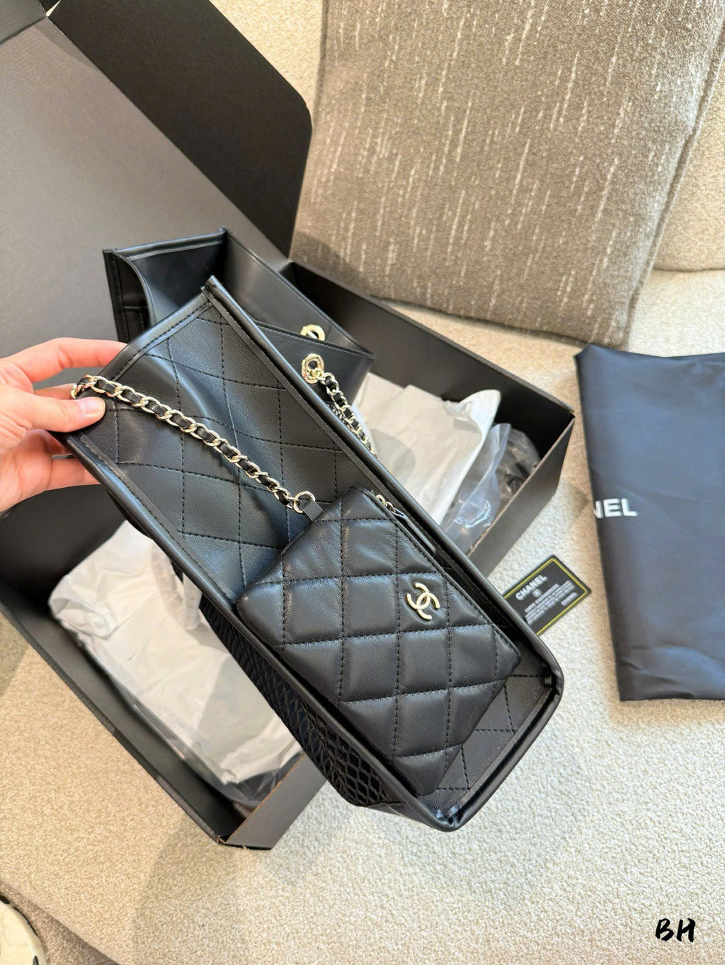 Chanel Mesh Beach Tote Set