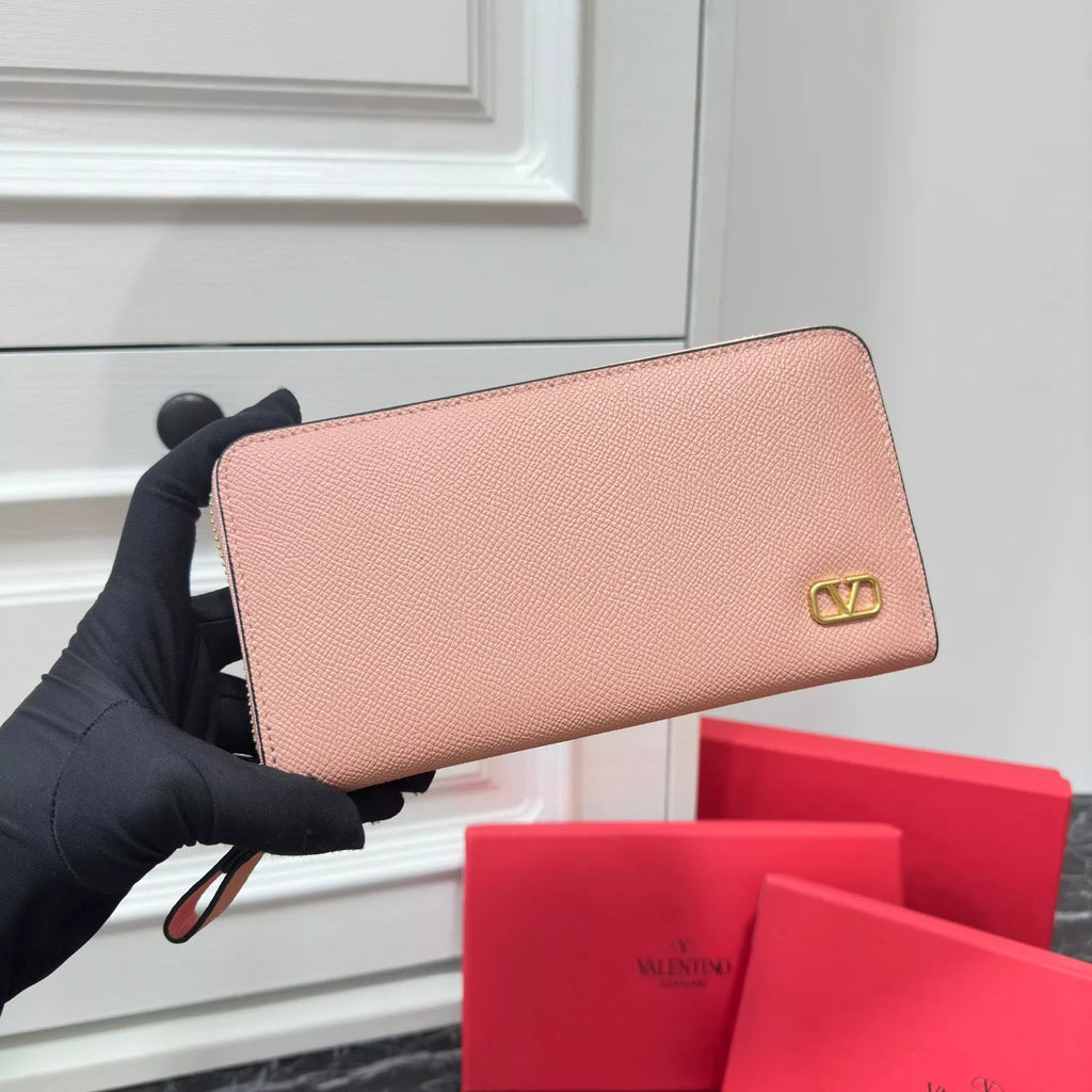 Valentino VLogo Zip-Around Wallet