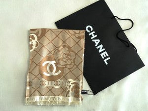Chanel Double-Face Silk Scarf