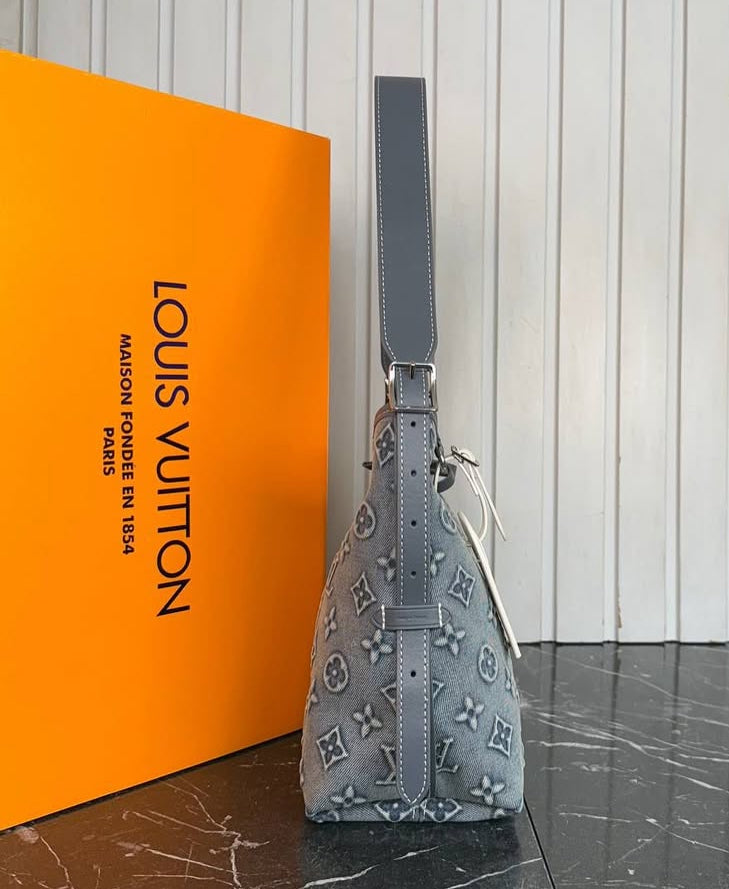 Louis Vuitton Denim Shoulder Bag Set