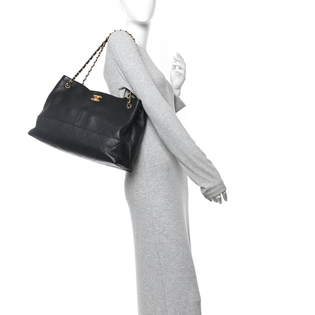 Chanel Calfskin Stitched Large Shopping Bag