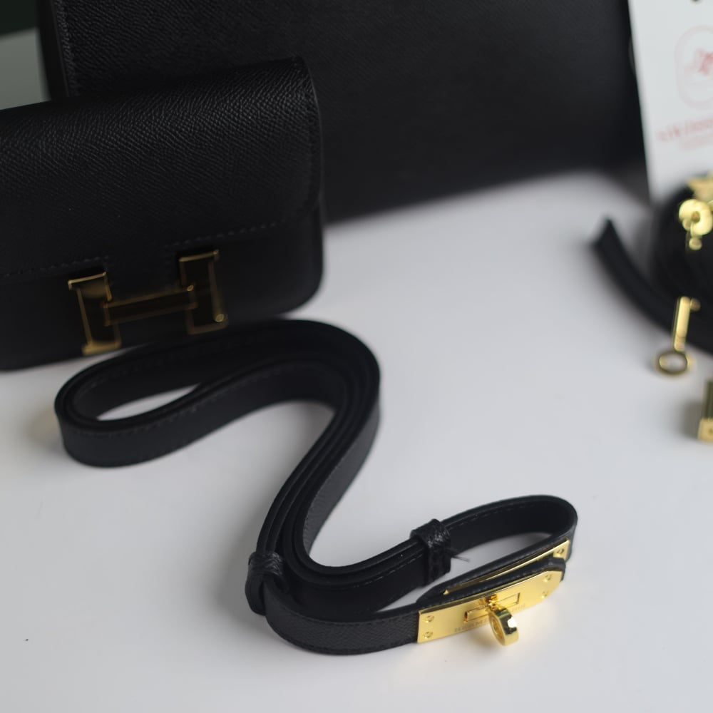 Hermès Birkin Style Bag
– With Mini H Wallet