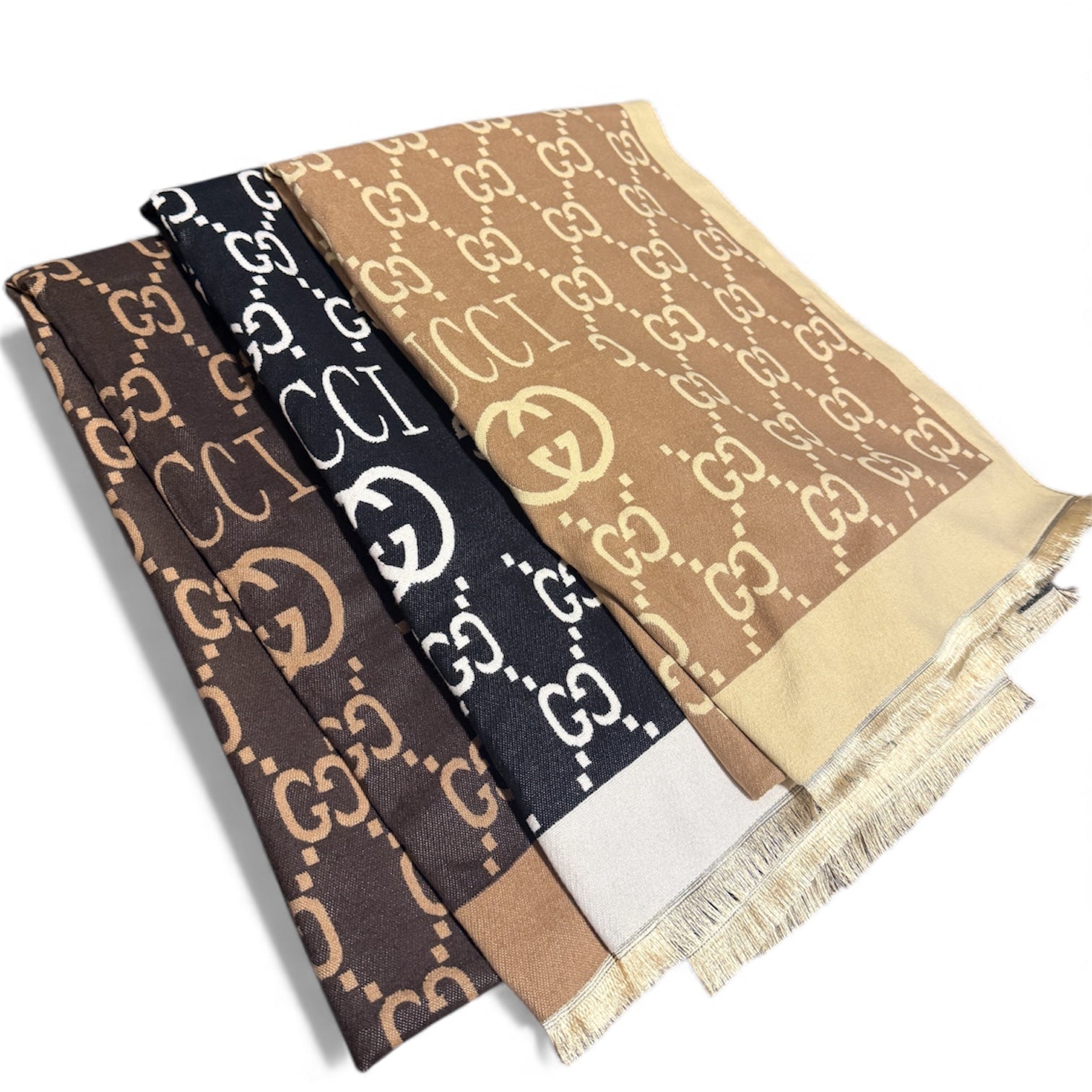 Gucci GG Monogram Wool Scarf