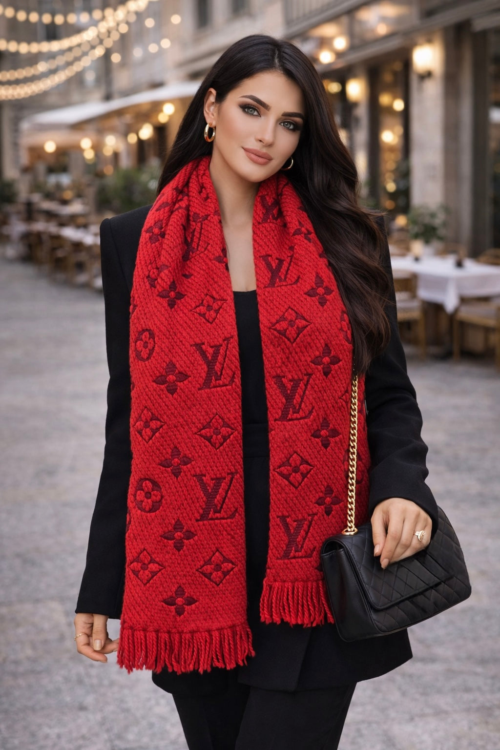 Louis Vuitton Monogram Double Face Scarf
