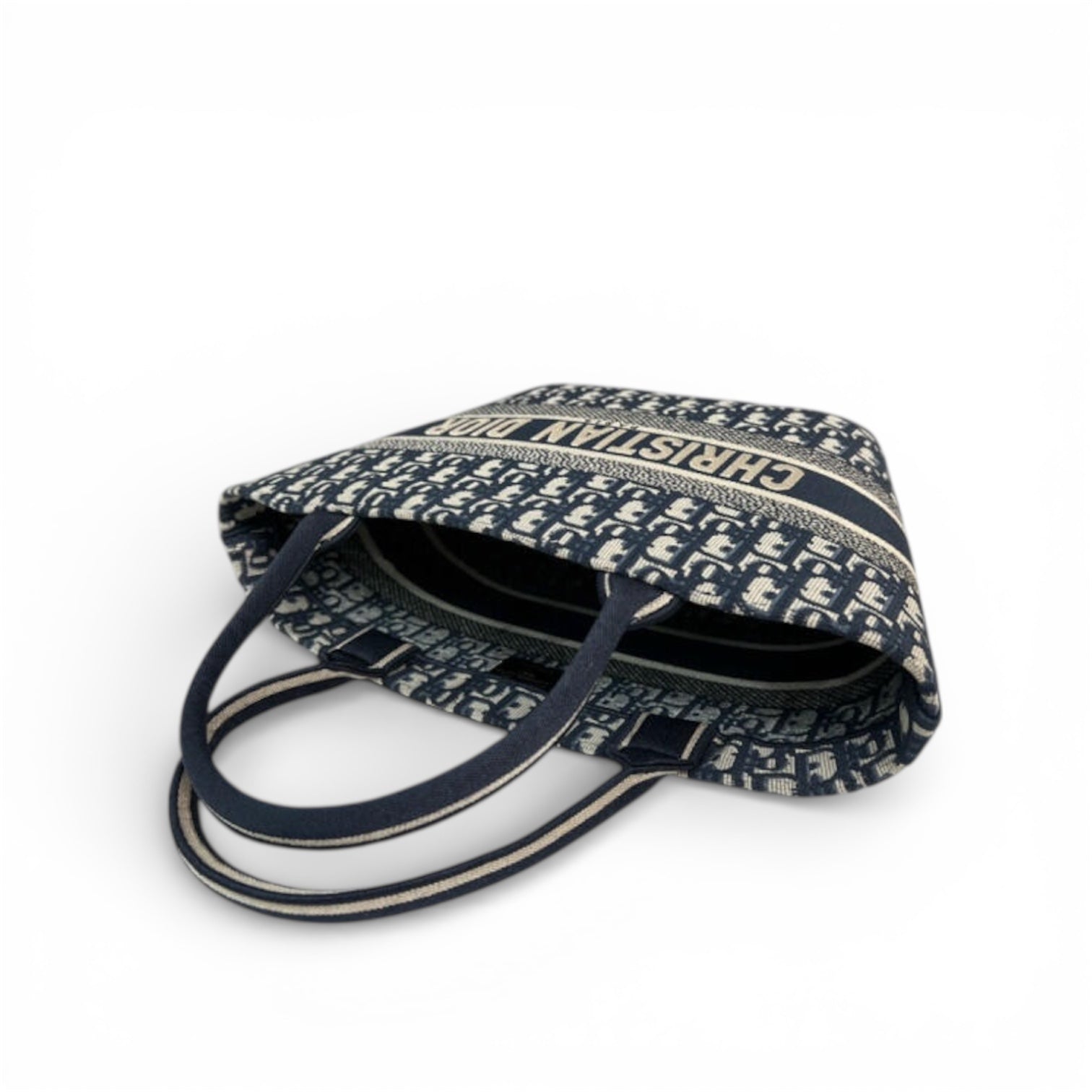 Christian Dior Book Tote – Blue Oblique Canvas