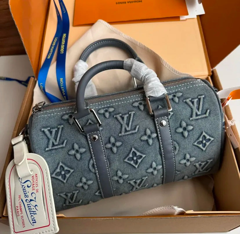 Louis Vuitton Speedy Bandoulière Denim 25