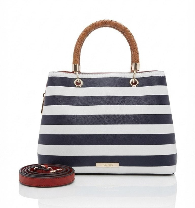 Aldo Striped Top Handle Bag