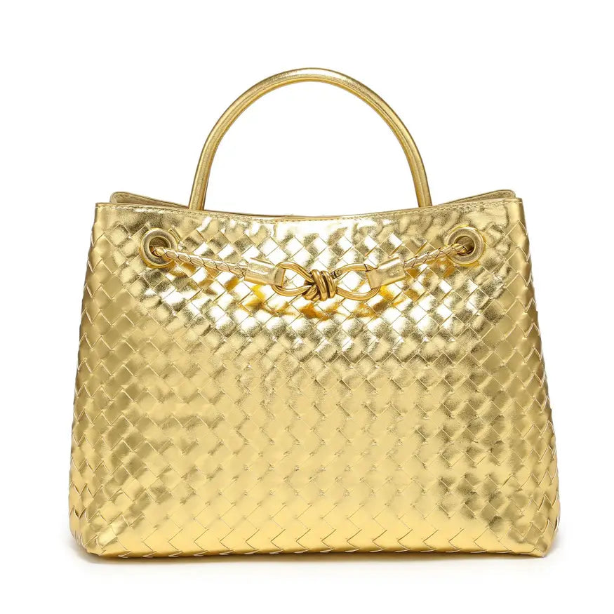 Bottega Veneta Andiamo Intrecciato Leather Tote Bag