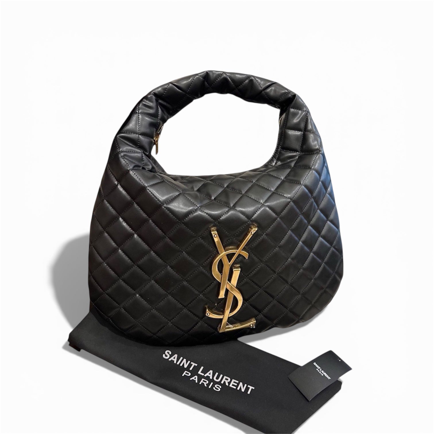 Saint Laurent Puffer Quilted Hobo Bag