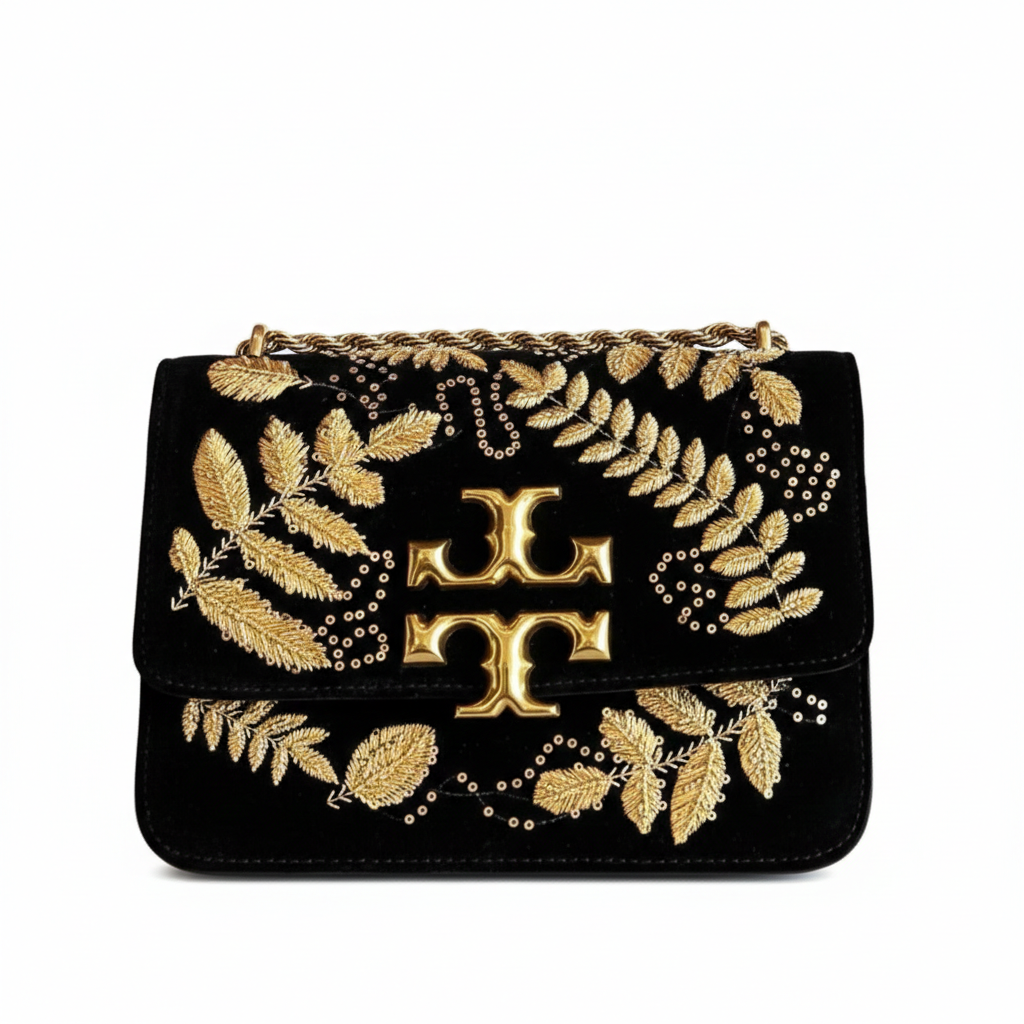 Tory Burch Eleanor Embroidered Velvet