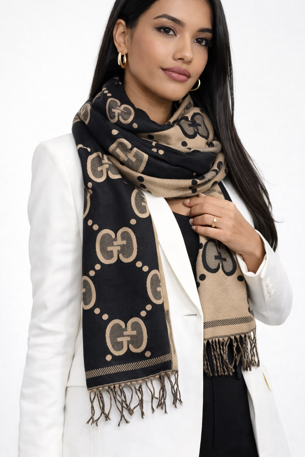 Gucci Double Face Wool Scarf