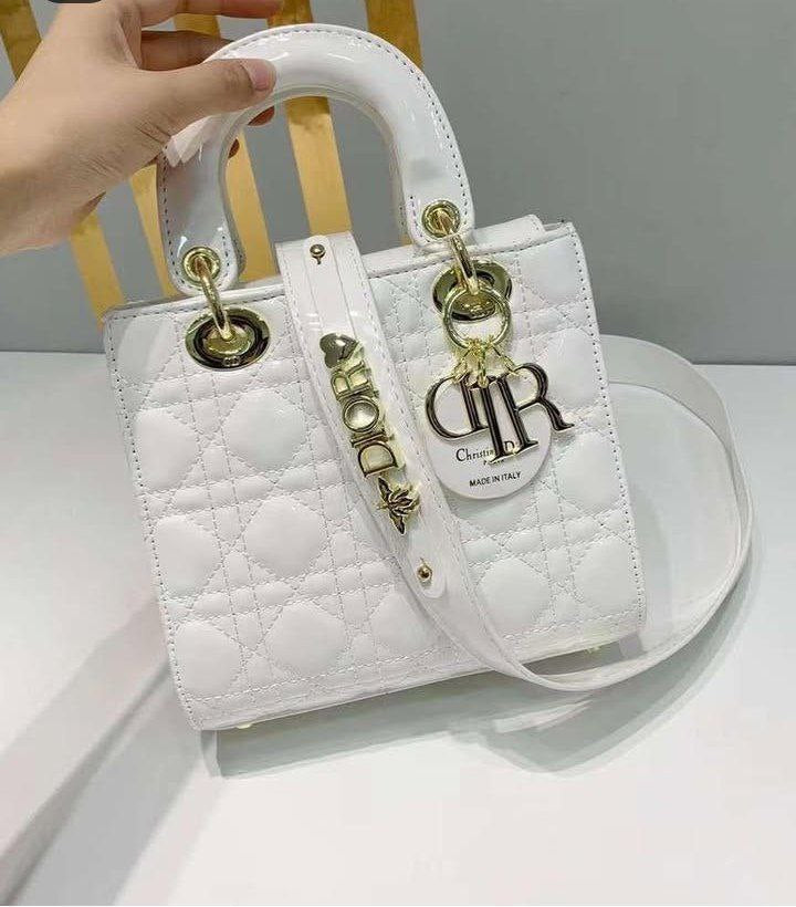 Lady Dior Patent Leather Bag