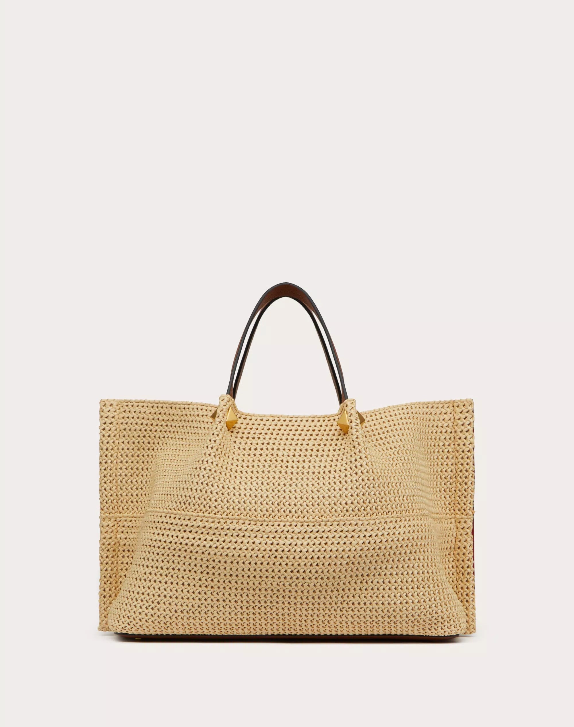 Medium Straw Tote Valentino Bag