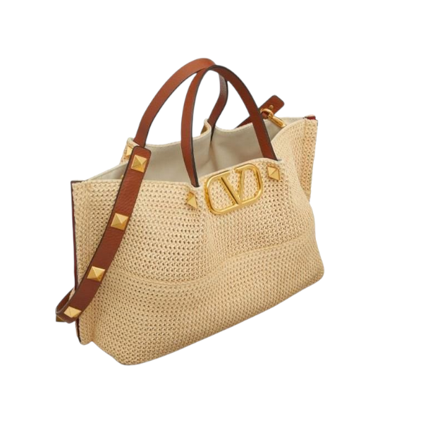 Medium Straw Tote Valentino Bag